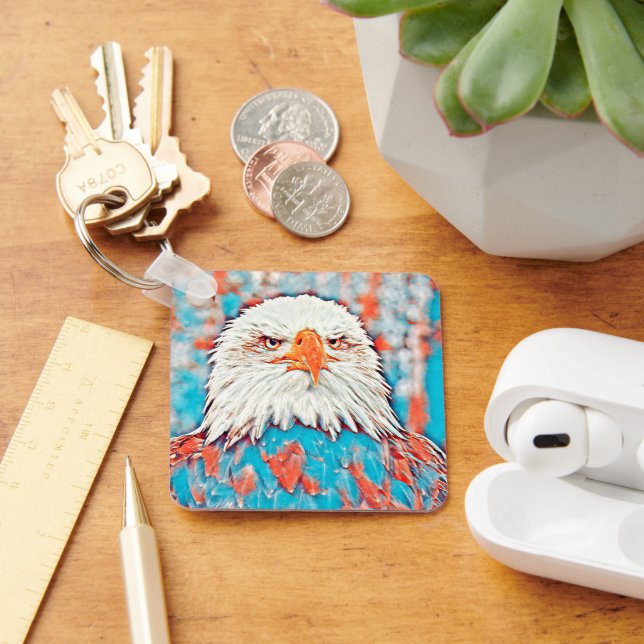 AnimalMix_Bird_024 Key Ring (Desk)