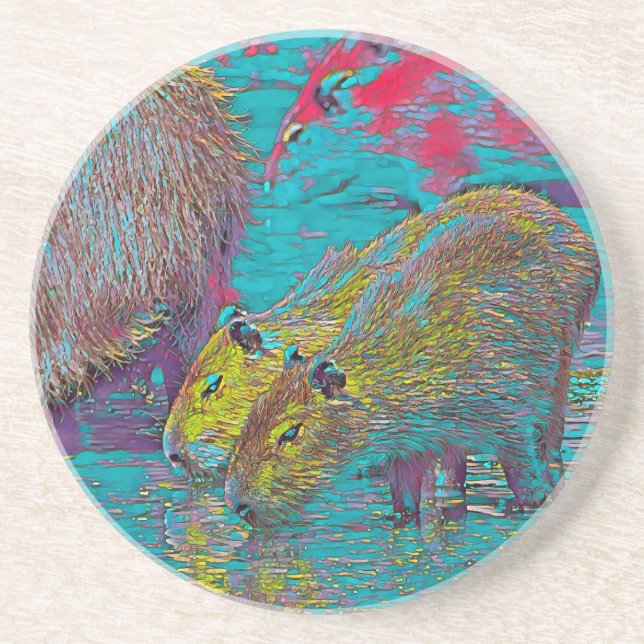 AnimalMix_Capybara_005 Coaster (Front)