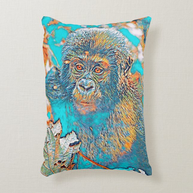 AnimalMix_Gorilla_002 Decorative Cushion (Front(Vertical))