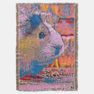 AnimalMix_Guineapig_002 Throw Blanket
