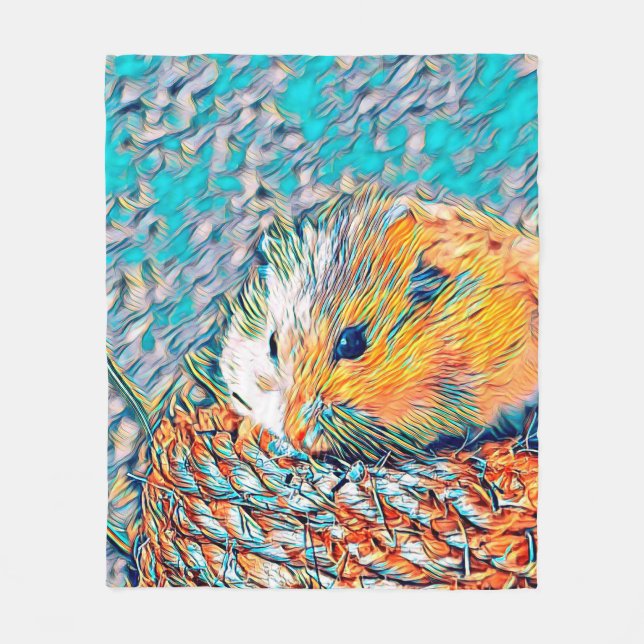 AnimalMix_Hamster_001 Fleece Blanket (Front)