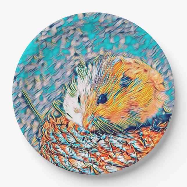 AnimalMix_Hamster_001 Paper Plate (Front)
