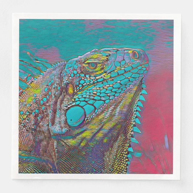 AnimalMix_Iguana_011 Napkin (Front)