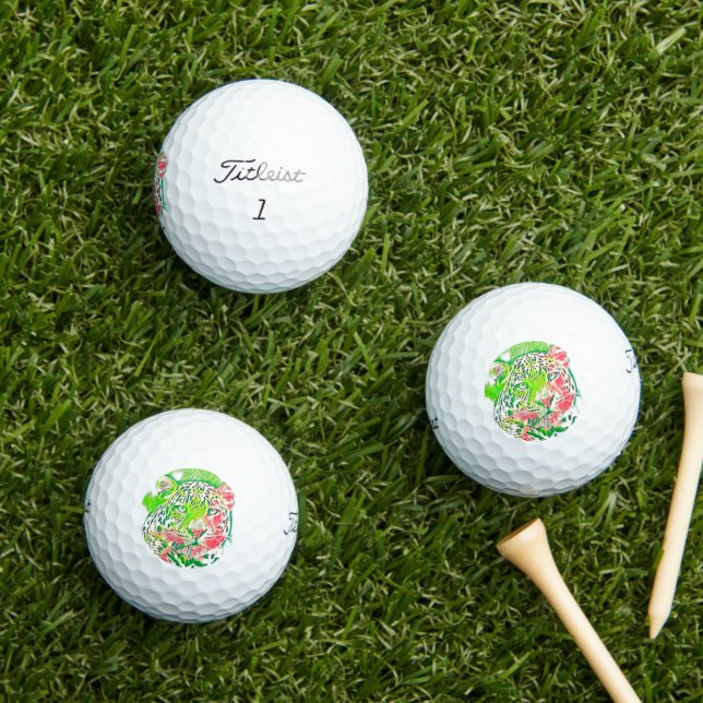 AnimalMix_Leopard_005 Golf Balls (Insitu Grass)