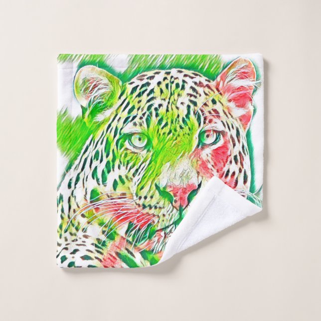 AnimalMix_Leopard_005 Wash Cloth (Wash Cloth)