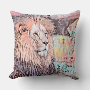 AnimalMix_Lion_021 Cushion
