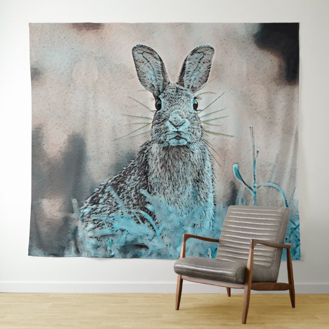 AnimalMix_Rabbit_024 Tapestry (In Situ (Horizontal))