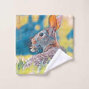 AnimalMix_Rabbit_028 Wash Cloth