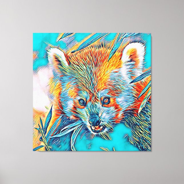 AnimalMix_RedPanda_001 Canvas Print (Front)