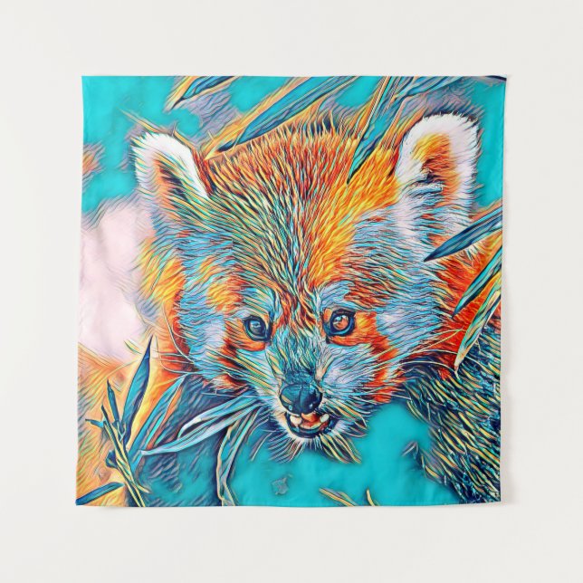 AnimalMix_RedPanda_001 Tapestry (Front)