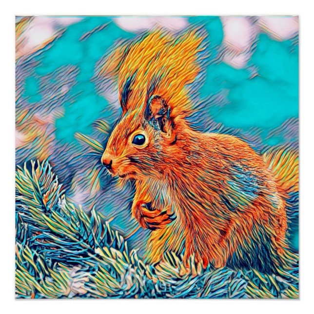 AnimalMix_Squirrel_001_by_JAMColors Poster (Front)