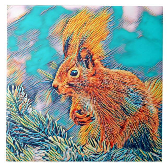 AnimalMix_Squirrel_001_by_JAMColors Tile (Front)