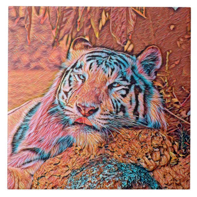 AnimalMix_Tiger_019_by_JAMColors Tile (Front)