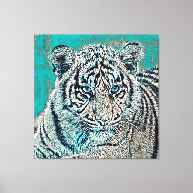 AnimalMix_Tiger_046 Canvas Print (Front)