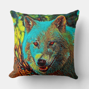 AnimalMix_Wolf_008 Cushion