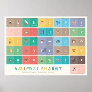Animalphabet poster