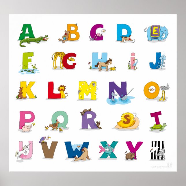 Animals-Alphabet poster (Front)