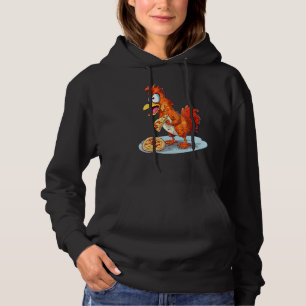 animals and fast food pizza chicken hoodie
