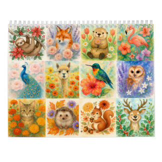 Animals and Florals Calendar