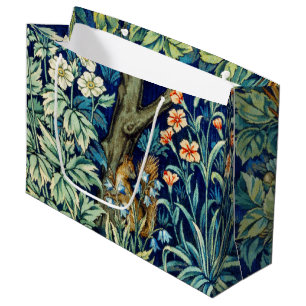 Animals and Flowers, Forest, William Morris Large Large Gift Bag