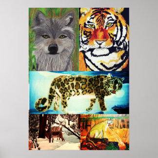ANIMALS ARE BEAUTIFUL COLLAGE print