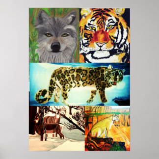 ANIMALS ARE BEAUTIFUL COLLAGE print