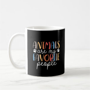 Animals Are My Favourite People Funny Animal Lover Coffee Mug