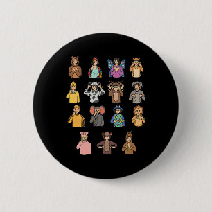 Animals Asl Hand Gesture Deaf Hearing Loss Awarene 6 Cm Round Badge