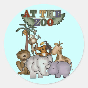 Animals at the Zoo Tshirts and Gifts Classic Round Sticker
