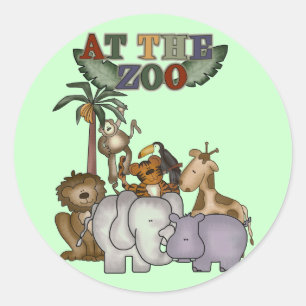 Animals at the Zoo Tshirts and Gifts Classic Round Sticker