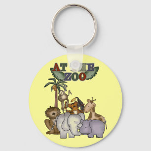 Animals at the Zoo Tshirts and Gifts Key Ring