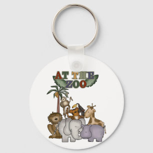Animals at the Zoo Tshirts and Gifts Key Ring