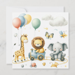 Animals birthday card