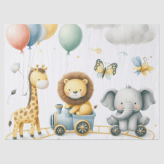 Animals birthday tissue paper