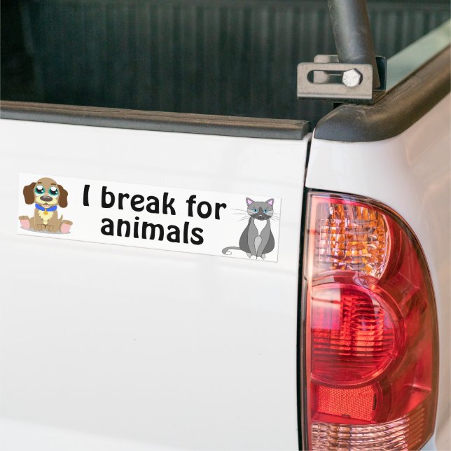 Animals Bumper Sticker (On Truck)