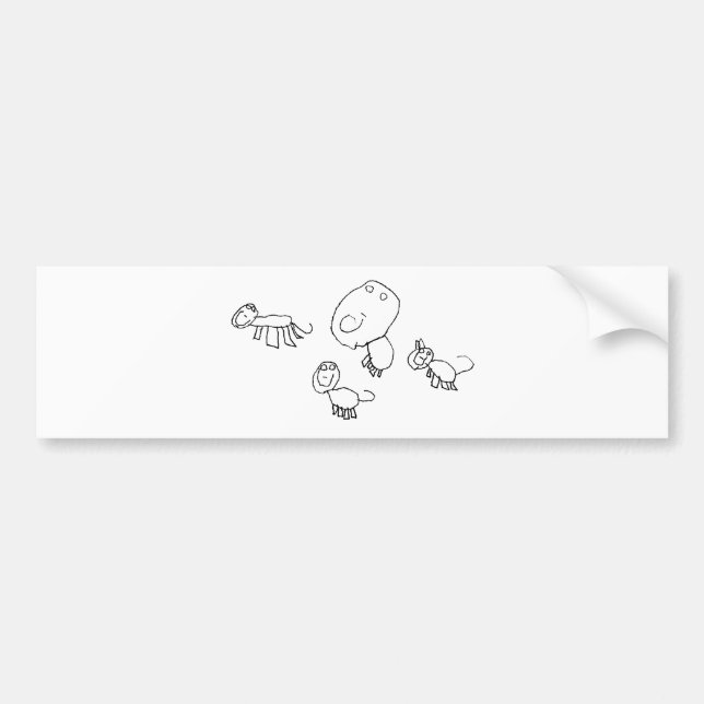 Animals Bumper Sticker (Front)