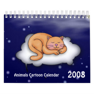 Animals Cartoon Calendar 2008/2009