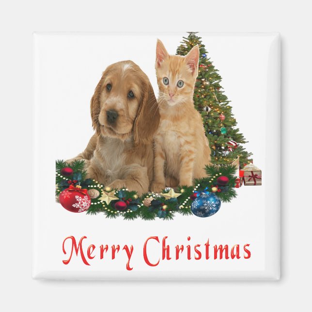 Animals Christmas Magnet (Front)
