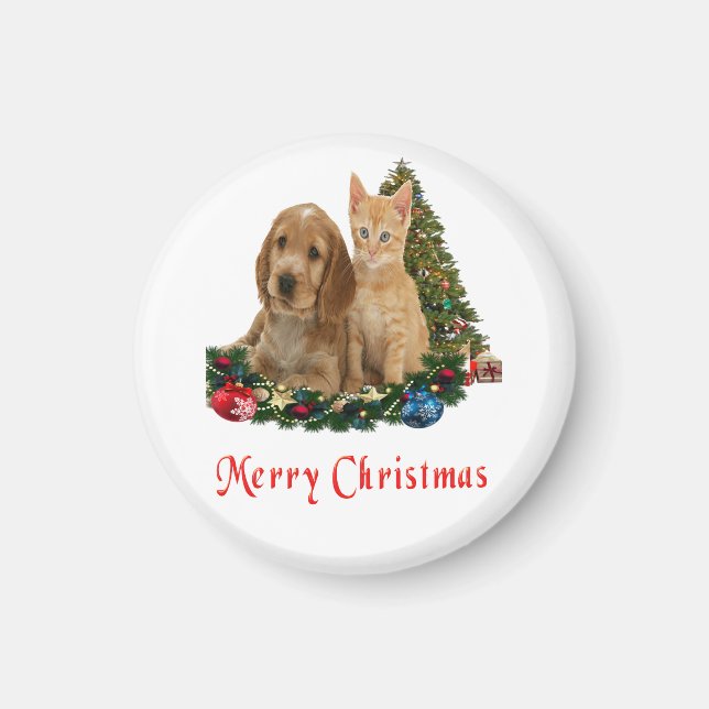 Animals Christmas Magnet (Front)