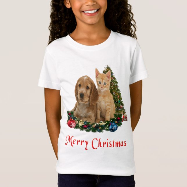 Animals Christmas t-shirts (Front)