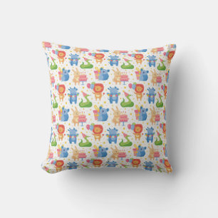 Animals Congratulate on Kids Birthday Cushion