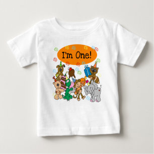 Animals First Birthday Baby T-Shirt