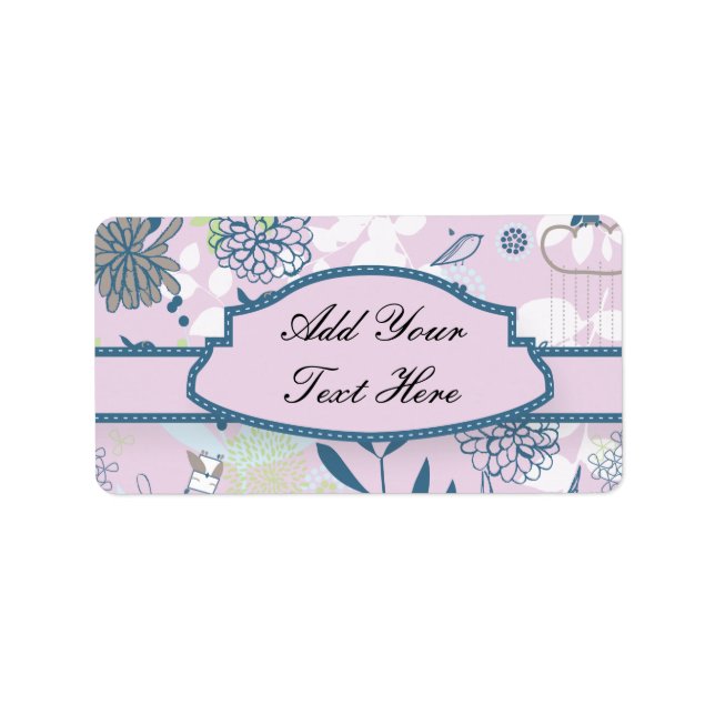 Animals & Flowers Label (Front)