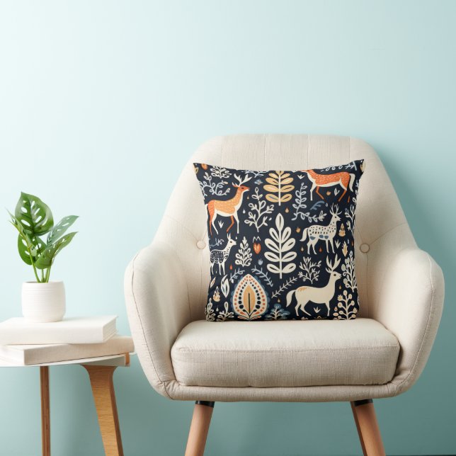 Animals Folk Pattern Cushion (Chair)