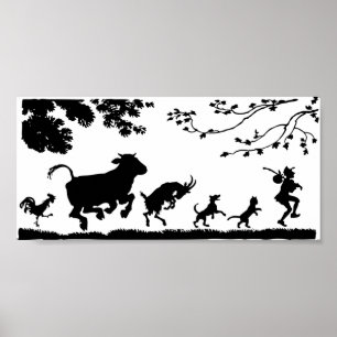 Animals Follow The Leader Poster