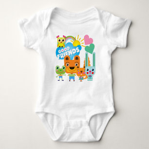 Animals Good Friends Baby Bodysuit