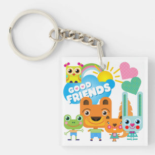 Animals Good Friends Key Ring