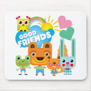 Animals Good Friends Mouse Pad