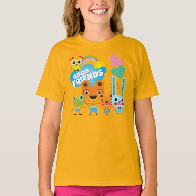 Animals Good Friends T-Shirt (Front)