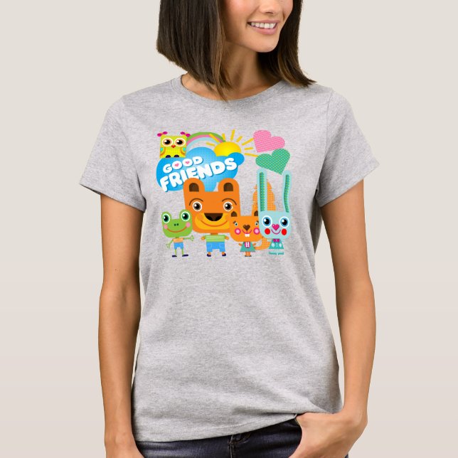 Animals Good Friends T-Shirt (Front)